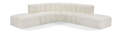 Arc - Faux Leather 6 Piece Corner Modular Sofa