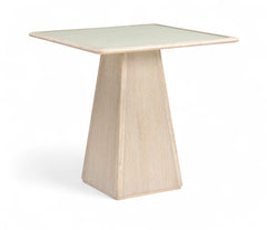 Atrium - Glass Top And Wood Base Dining Table