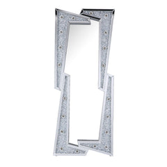Noralie - 63" Floor Mirror - Mirrored & Faux Diamonds