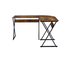 Zafiri - Writing Desk - Weathered Oak & Black
