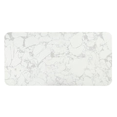 Clayten - Dining Table With Marble Top - White Natural Marble Top & Espresso