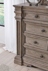 Blairhurst - Dresser And Mirror - Light Grayish Brown