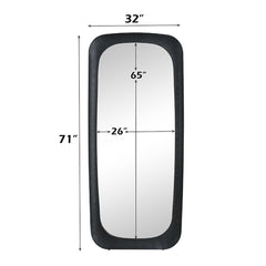 Izusa - Floor Mirror - Black