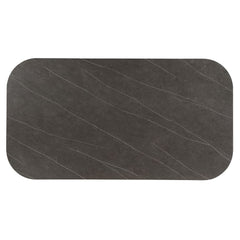 Kasa - Dining Table - Sintered Stone Top & Champagne