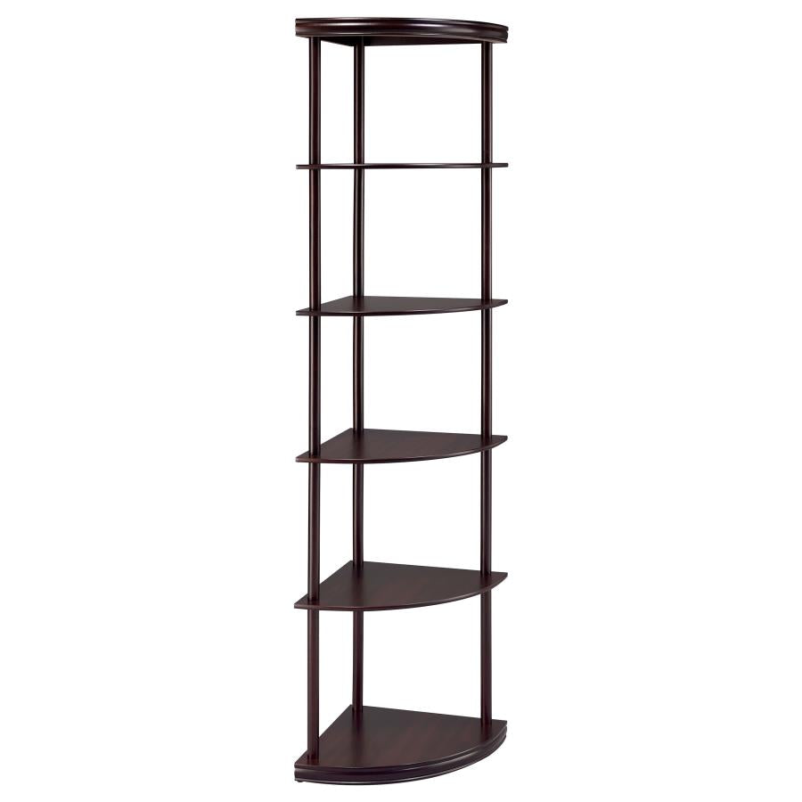 Bonwick Brown Corner Bookcase - MyWaynesHome #