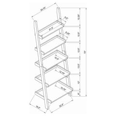 Colella Brown Bookcase - MyWaynesHome #