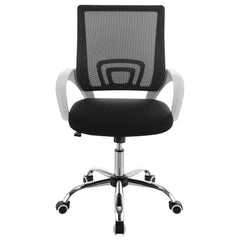 Felton Upholstered Adjustable Home Office Desk Chair Black - MyWaynesHome #