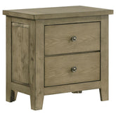 Hazlewood - 2-Drawer Nightstand Bedside Table - Vineyard Oak