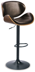 Bellatier - Tall UPH Swivel Barstool - Brown