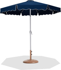 Amalfi - Patio Umbrella - Light Brown Base / White Pole