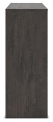 Fraluna - Six Drawer Dresser - Charcoal
