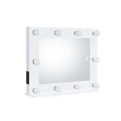 Avery - Accent Mirror - White