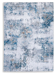 Garyard - Alfombra de 5' x 7' - Azul Multicolor