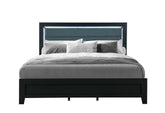 Reid - King Bed With LED - Black