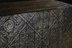 Calvary - Console Table - Gray Stone & Walnut