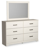Stelsie - Dresser, Mirror - White