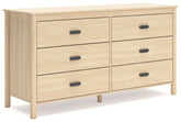 Cabinella - Six Drawer Dresser - Tan