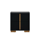 Steeler - Nightstand - Black / Gold