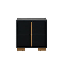 Steeler - Nightstand - Black / Gold