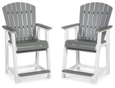 Transville - Barstool (Set of 2) - Gray / White