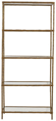 Ryandale - Bookcase - Antique Brass Finish