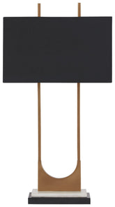 Malana - Metal Table Lamp - Brass Finish