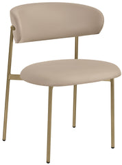 Lupita - Dining Chair With Brushed Gold Legs (Set of 2)