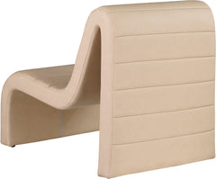 Ivy - Faux Leather Accent Chair - Tan
