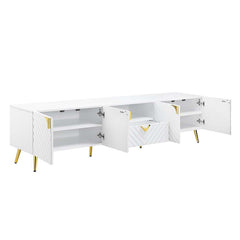 Gaines - TV Stand - White High Gloss