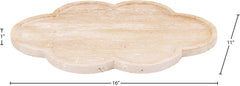 Rimini - Travertine Clover Shaped Tray - Natural