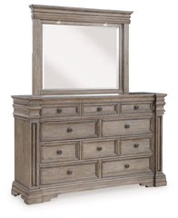 Blairhurst - Dresser And Mirror - Light Grayish Brown