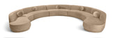 Avra - 192" Velvet Performance Fabric Upholstered Sectional