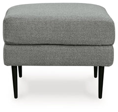 Hazela - 2 Pc. - Chair, Ottoman - Charcoal