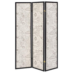 Felice Beige 3 Panel Room Divider - MyWaynesHome #