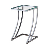 Cayden Silver Side Table - MyWaynesHome #