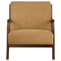 Foster Upholstered Wood Frame Accent Chair Honey - MyWaynesHome #