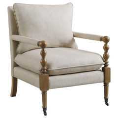 Dempsy Beige Accent Chair - MyWaynesHome #