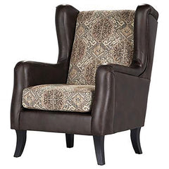 Elmbrook Upholstered Wingback Accent Club Chair Brown - MyWaynesHome #