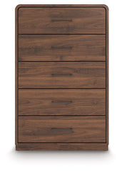 Fortlorn - Five Drawer Chest - Walnut Brown