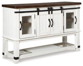Valebeck - Camarera de comedor - Blanco / Marrón