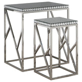 Betsy Silver 2 Pc Nesting Table - MyWaynesHome #