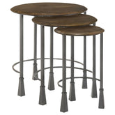 Deja Brown 3 Pc Nesting Table - MyWaynesHome #