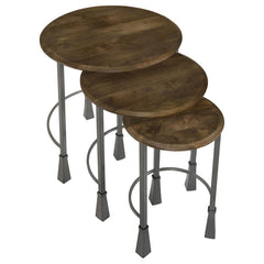 Deja Brown 3 Pc Nesting Table - MyWaynesHome #