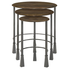Deja Brown 3 Pc Nesting Table - MyWaynesHome #