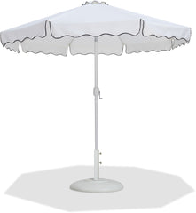 Amalfi - Patio Umbrella - White Base / White Pole