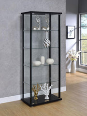 Delphinium Black Curio Cabinet - MyWaynesHome #