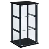 Cyclamen Black Curio Cabinet - MyWaynesHome #