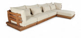 Mirella - 5 Piece Water Resistant Fabric Upholstered Outdoor Patio Modular Sectional