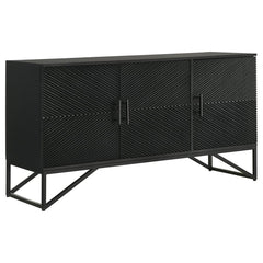 Riddell Black Accent Cabinet - MyWaynesHome #