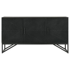 Riddell Black Accent Cabinet - MyWaynesHome #